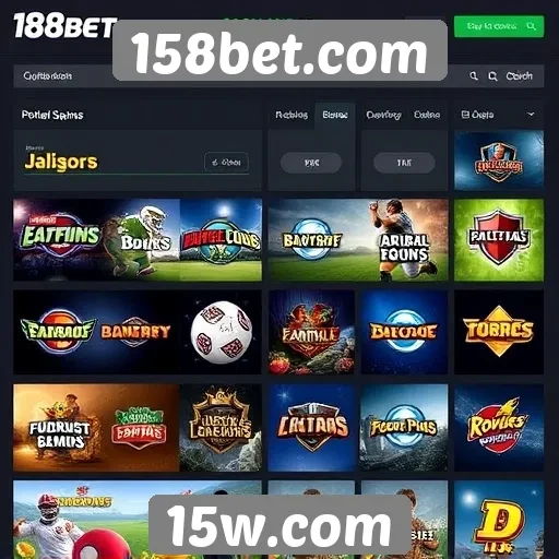 Comparativa de jogos disponíveis na plataforma 158bet